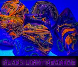 Chessex Festive Mega-hedral 7-Die Set Mosaic/yellow