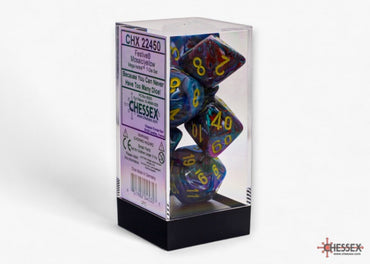 Chessex Festive Mega-hedral 7-Die Set Mosaic/yellow