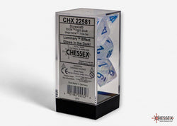 Chessex Borealis Mega-hedral 7-Die Set Icicle/light blue Luminary