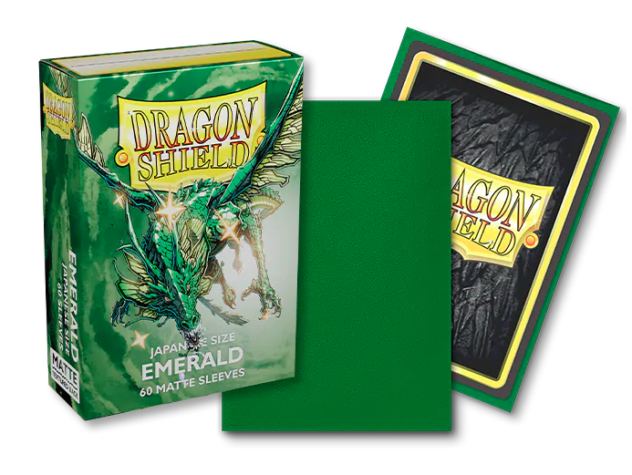 Sleeves - Dragon Shield Japanese - Box 60 - Emerald Matte