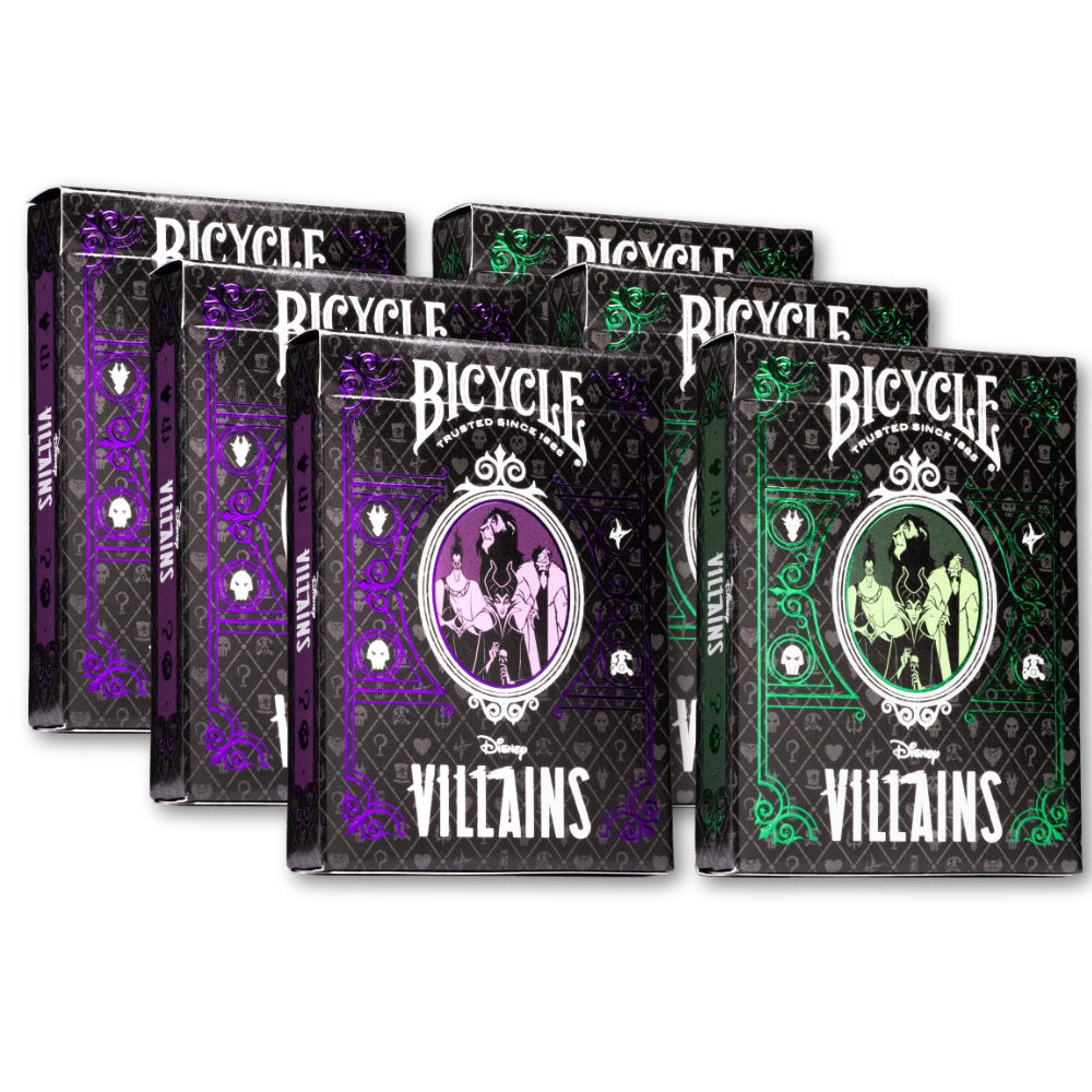 Bicycle Disney Villains Green/Purple Mix Playing Cards