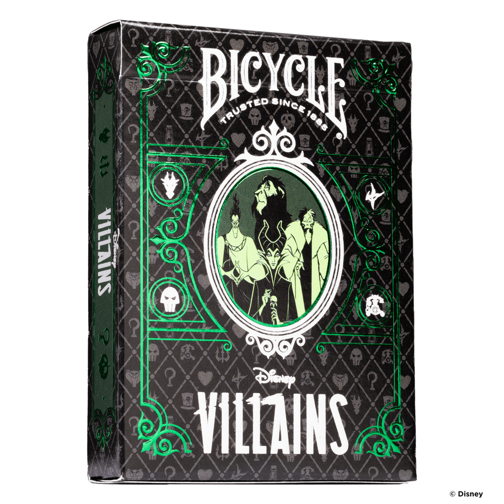 Bicycle Disney Villains Green/Purple Mix Playing Cards