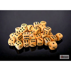 CHX 27853K Festive Sunburst/black 12mm d6 w/pips Dice Block