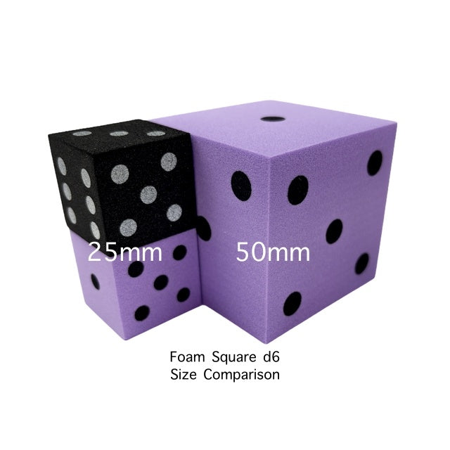 50mm Foam Square Cornered w/Pips Die Purple/black