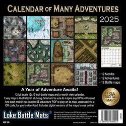 Calendar of Many Adventures 2025