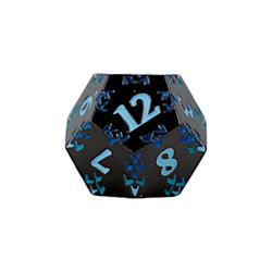 LPG Dice RPG Set Inscripted Dragon Blue