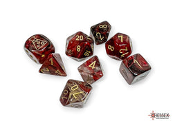 Chessex Borealis Cosmos/gold Polyhedral 7-Dice Set (with bonus die) - CHX 30064