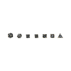 LPG Dice Scaled Eye Dice Set Tarnished Gold/Blue