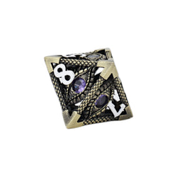 LPG Dice Scaled Eye Dice Set Tarnished Gold/Purple