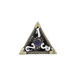 LPG Dice Scaled Eye Dice Set Tarnished Gold/Purple