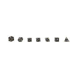 LPG Dice Scaled Eye Dice Set Tarnished Gold/Purple