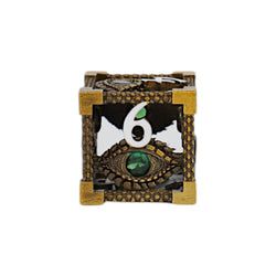 LPG Dice Scaled Eye Dice Set Ancient Bronze/Green