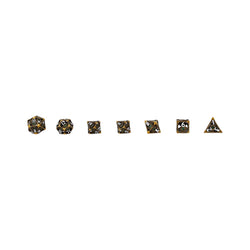 LPG Dice Scaled Eye Dice Set Ancient Bronze/Green