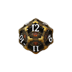 LPG Dice Scaled Eye Dice Set Ancient Bronze/Red