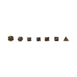 LPG Dice Scaled Eye Dice Set Ancient Bronze/Red