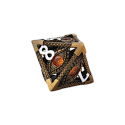 LPG Dice Scaled Eye Dice Set Gold/Red