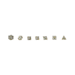 LPG Dice Scaled Eye Dice Set Steel/Green