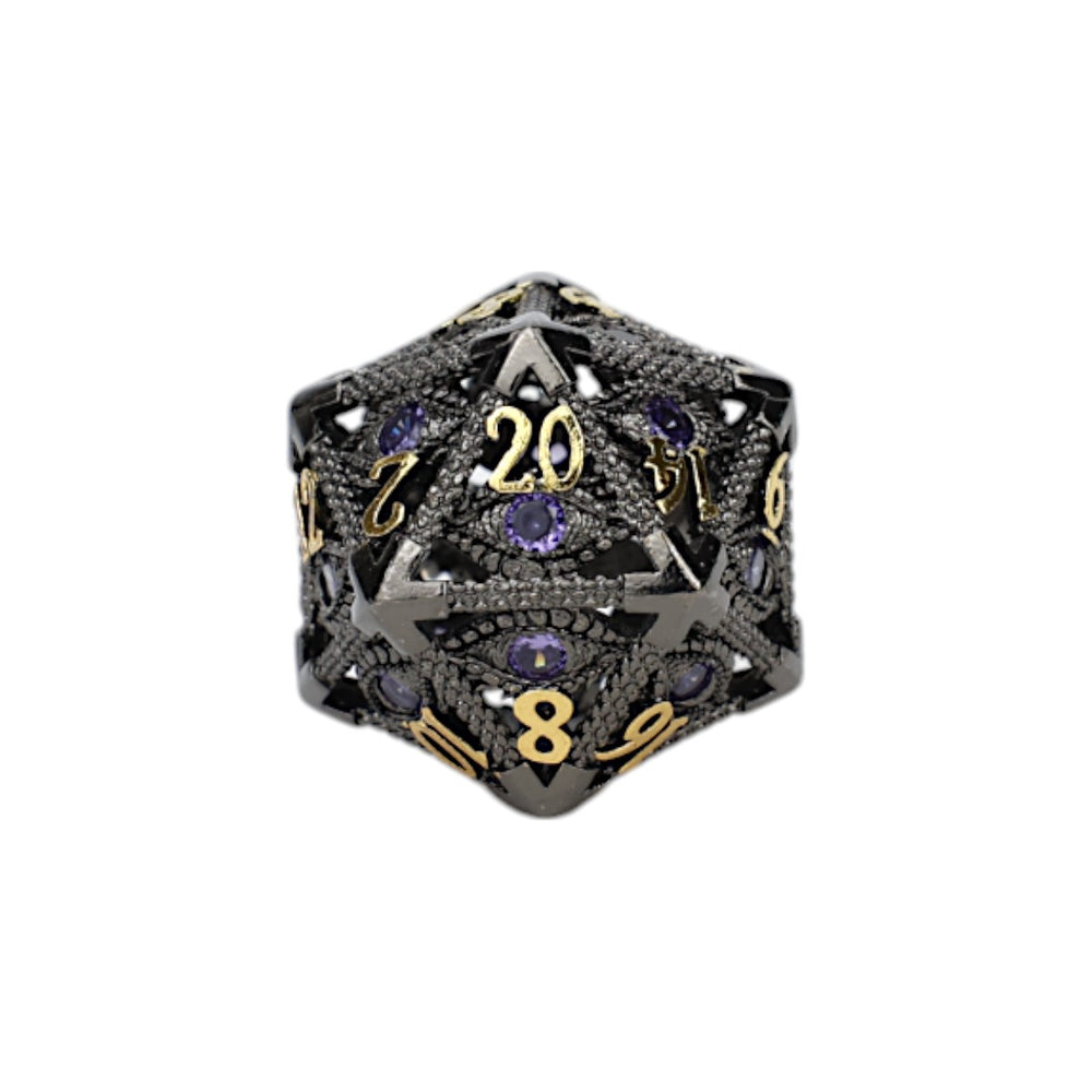 LPG Dice Scaled Eye Dice Set Black/Gold
