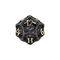 LPG Dice Scaled Eye Dice Set Black/Gold