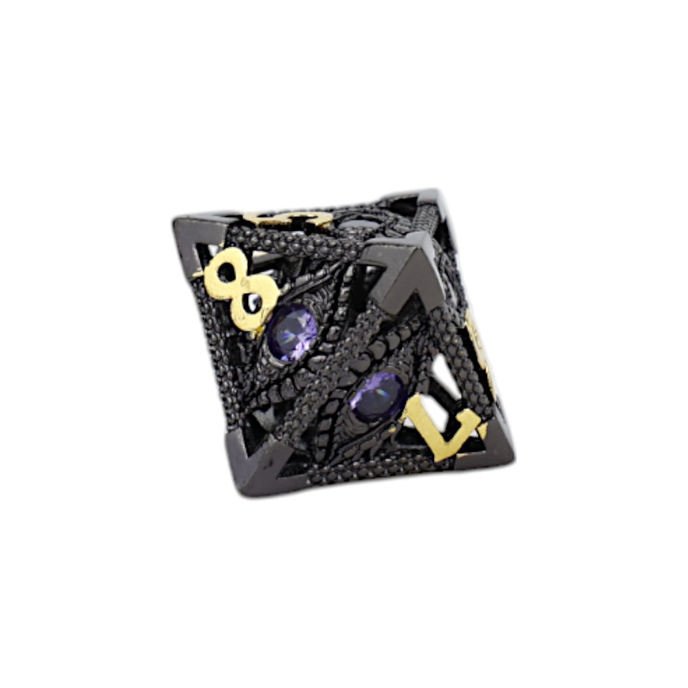 LPG Dice Scaled Eye Dice Set Black/Gold