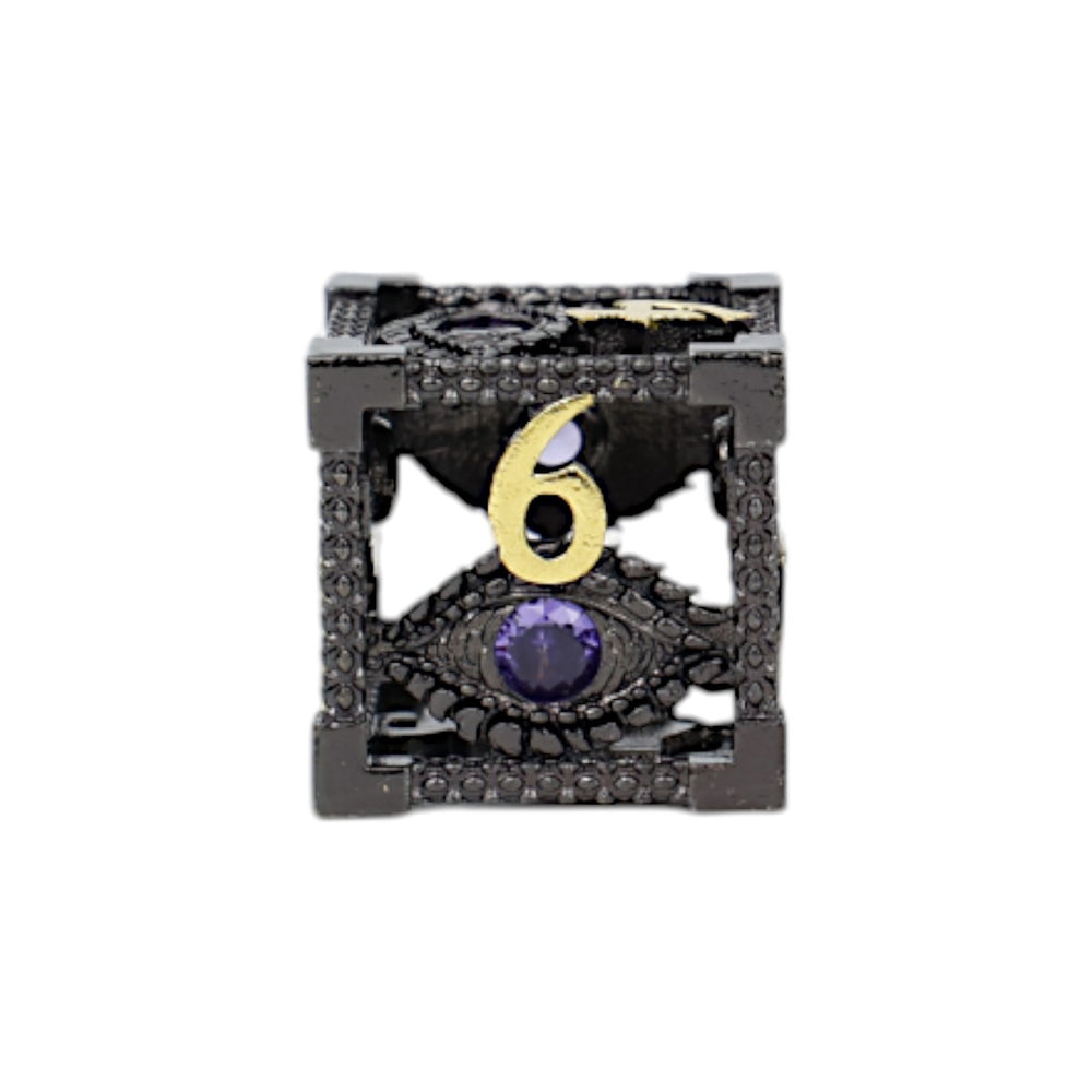 LPG Dice Scaled Eye Dice Set Black/Gold