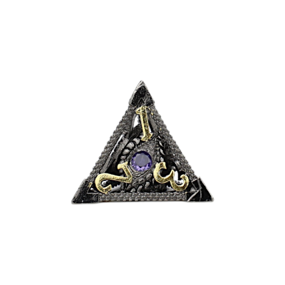 LPG Dice Scaled Eye Dice Set Black/Gold