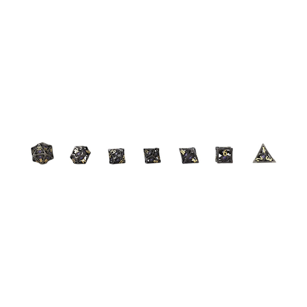 LPG Dice Scaled Eye Dice Set Black/Gold