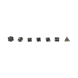 LPG Dice Scaled Eye Dice Set Black/Gold