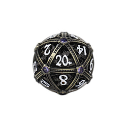 LPG Dice Hoard Guardian Dice Set Tarnished Gold/Purple