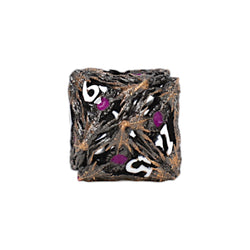 LPG Dice Dragon Eye Dice Set Tarnished Gold/Purple