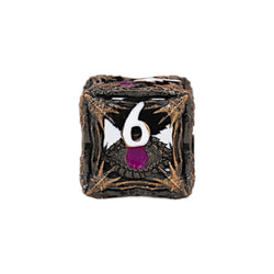LPG Dice Dragon Eye Dice Set Tarnished Gold/Purple