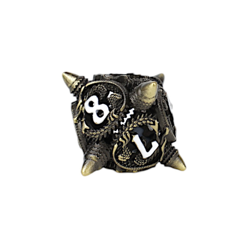 LPG Dice Xeno Hollow Dice Set Tarnished Gold