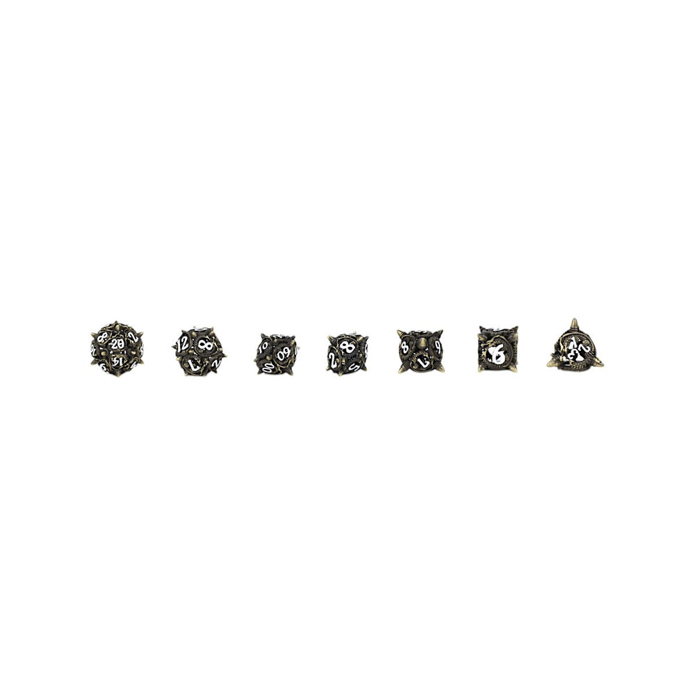 LPG Dice Xeno Hollow Dice Set Tarnished Gold