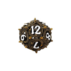 LPG Dice Xeno Hollow Dice Set Ancient Bronze