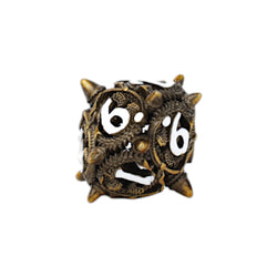 LPG Dice Xeno Hollow Dice Set Ancient Bronze