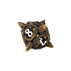 LPG Dice Xeno Hollow Dice Set Ancient Bronze
