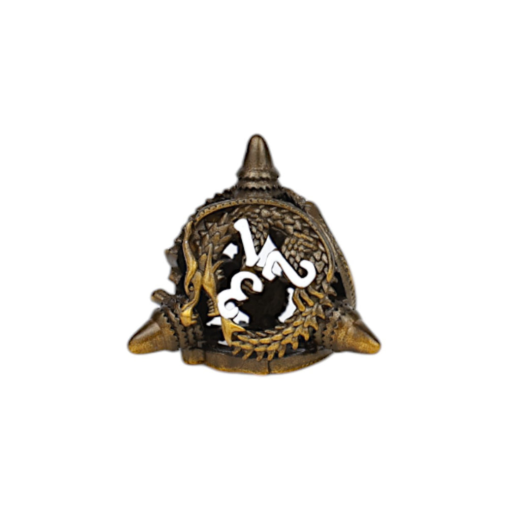 LPG Dice Xeno Hollow Dice Set Ancient Bronze