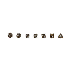 LPG Dice Xeno Hollow Dice Set Ancient Bronze