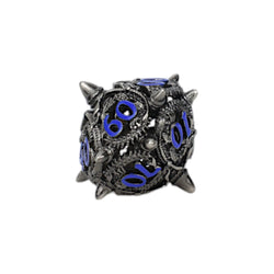 LPG Dice Xeno Hollow Dice Set Steel/Blue