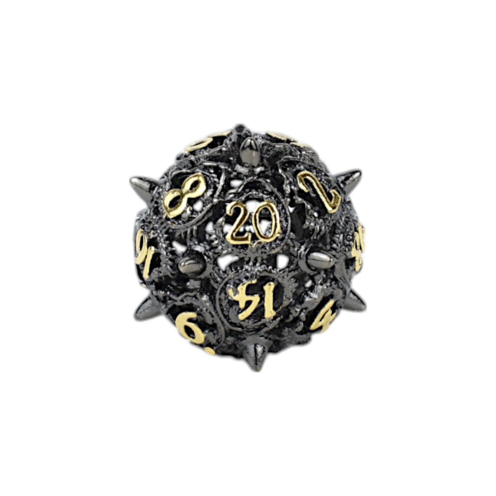 LPG Dice Xeno Hollow Dice Set Black/Gold