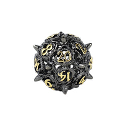 LPG Dice Xeno Hollow Dice Set Black/Gold