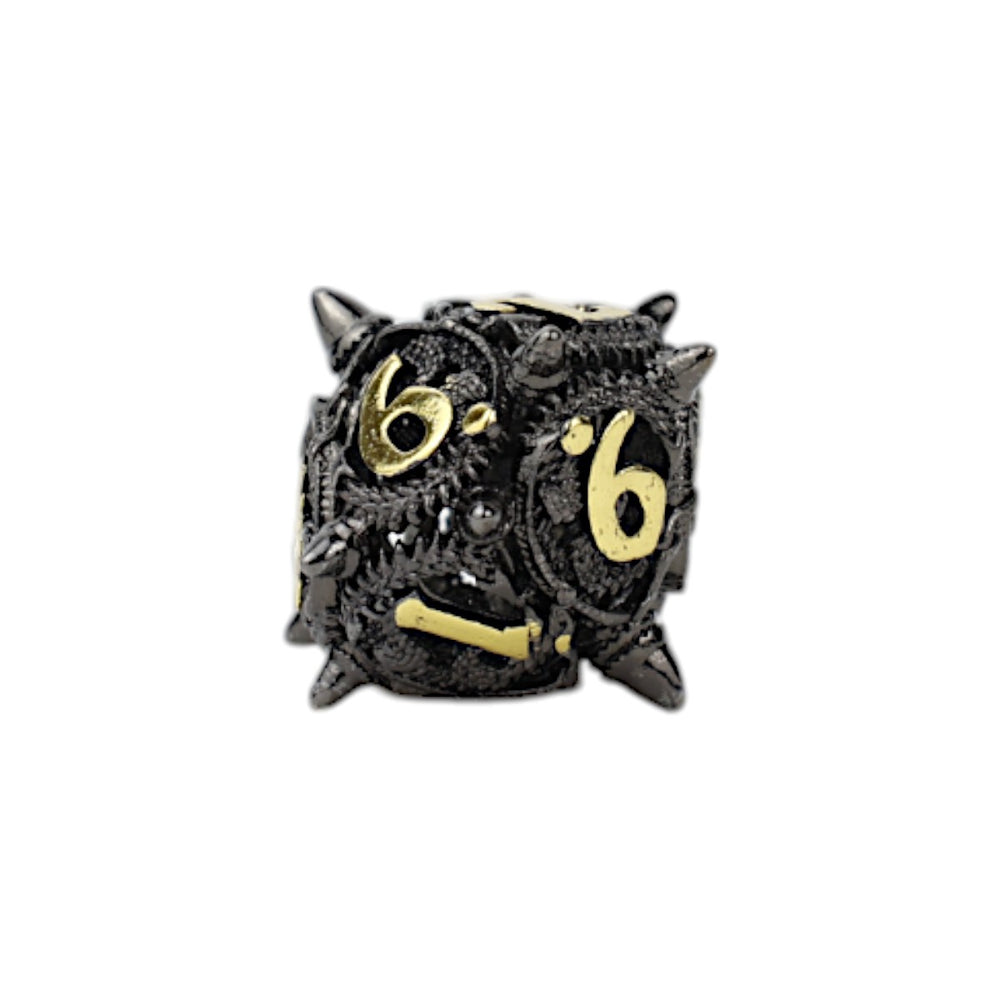 LPG Dice Xeno Hollow Dice Set Black/Gold