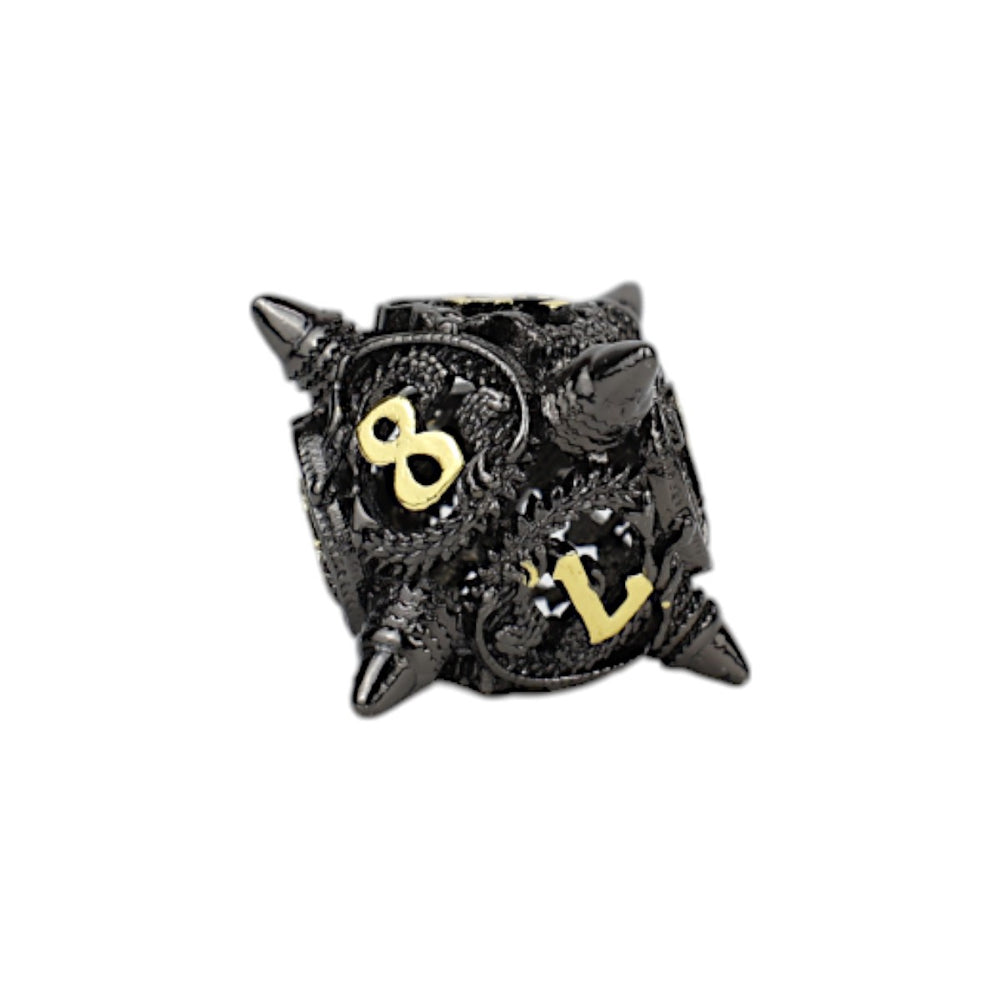 LPG Dice Xeno Hollow Dice Set Black/Gold