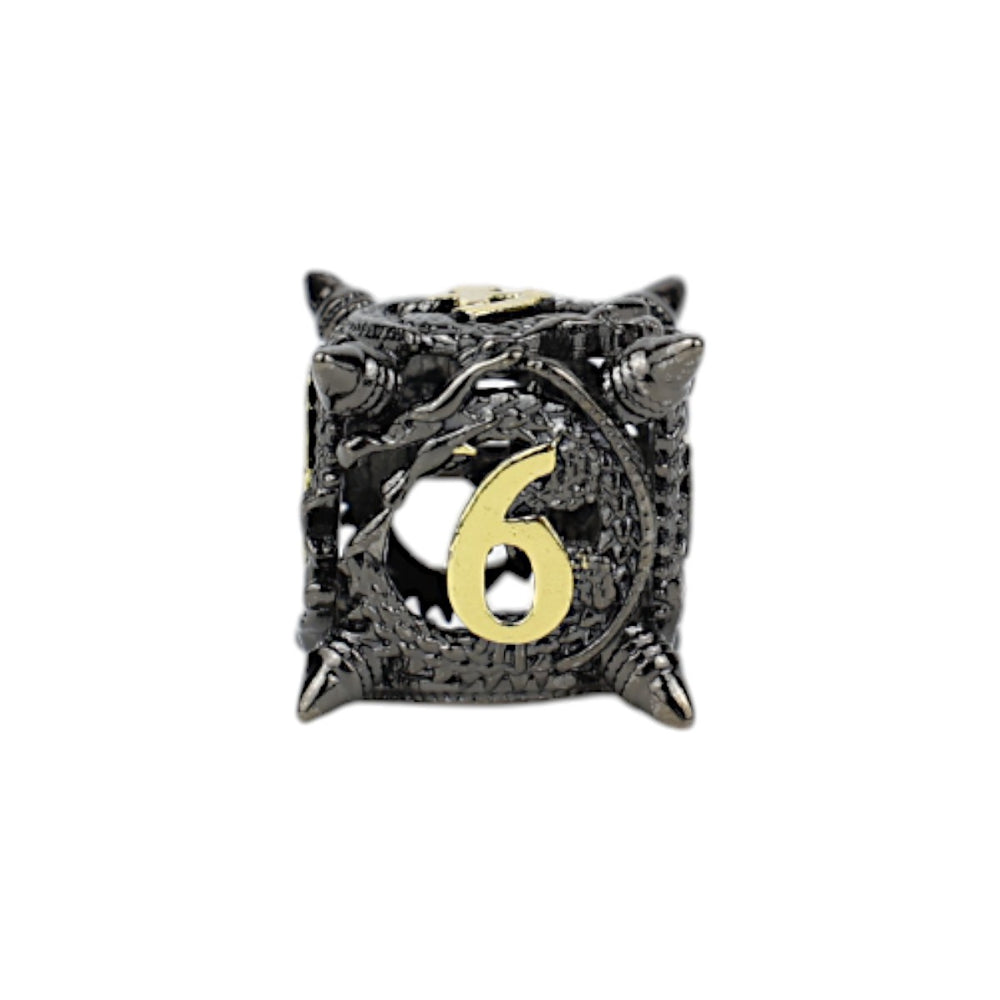 LPG Dice Xeno Hollow Dice Set Black/Gold