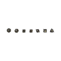 LPG Dice Xeno Hollow Dice Set Black/Gold