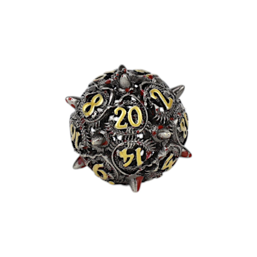 LPG Dice Xeno Hollow Dice Set Bloodied Metal
