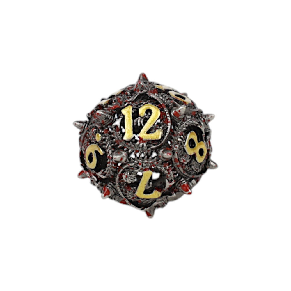 LPG Dice Xeno Hollow Dice Set Bloodied Metal