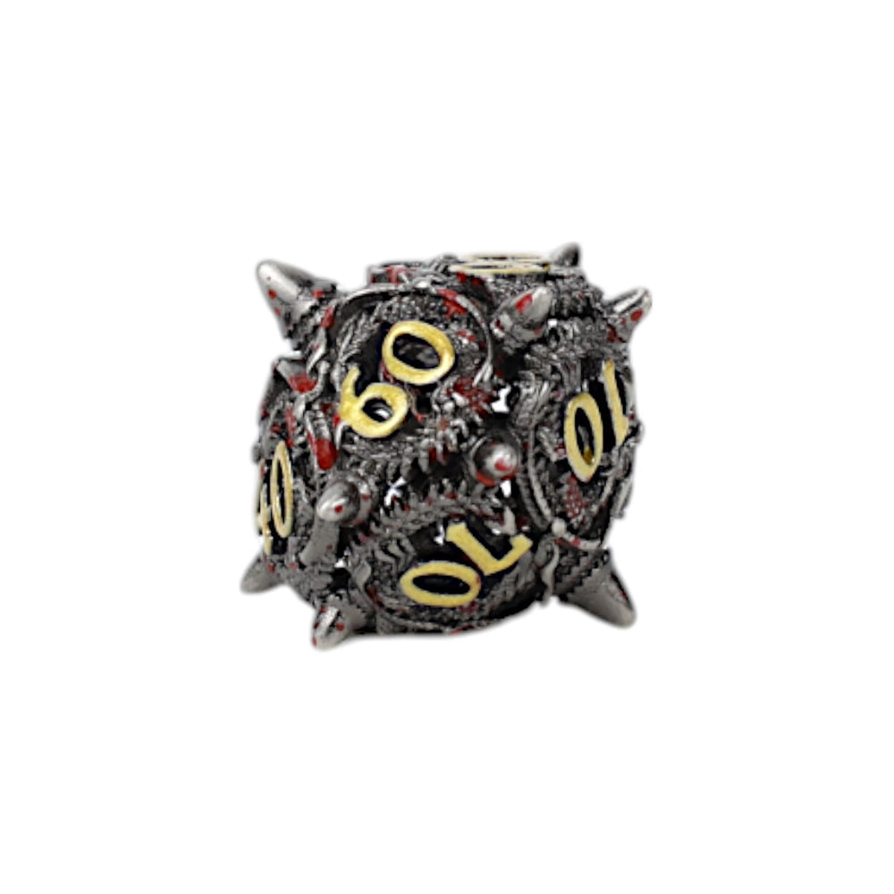 LPG Dice Xeno Hollow Dice Set Bloodied Metal