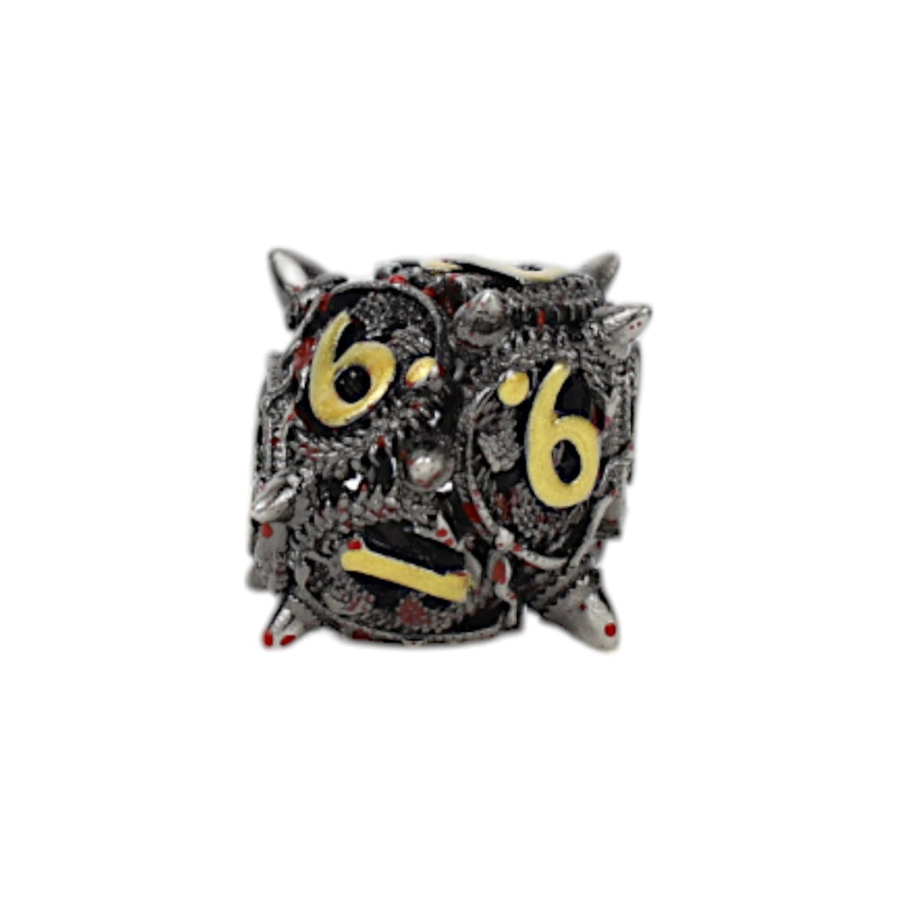 LPG Dice Xeno Hollow Dice Set Bloodied Metal