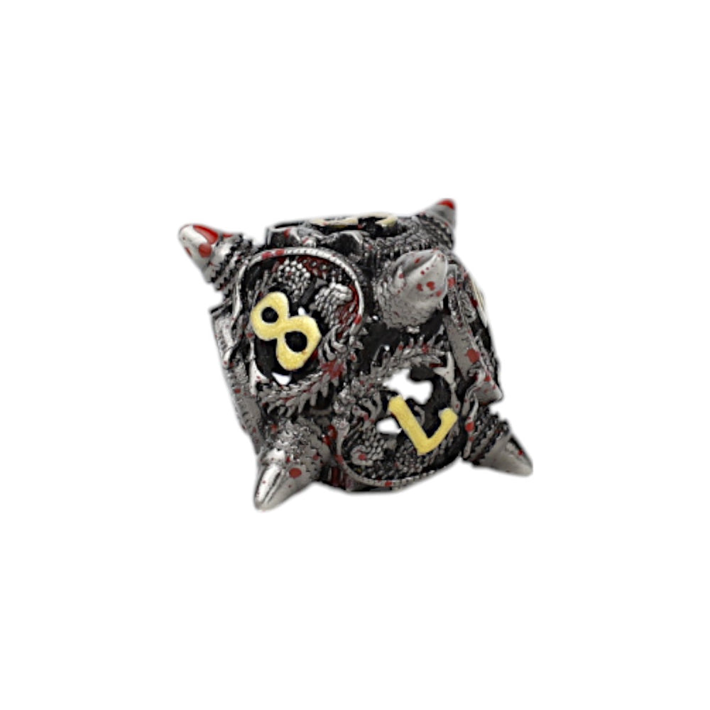 LPG Dice Xeno Hollow Dice Set Bloodied Metal